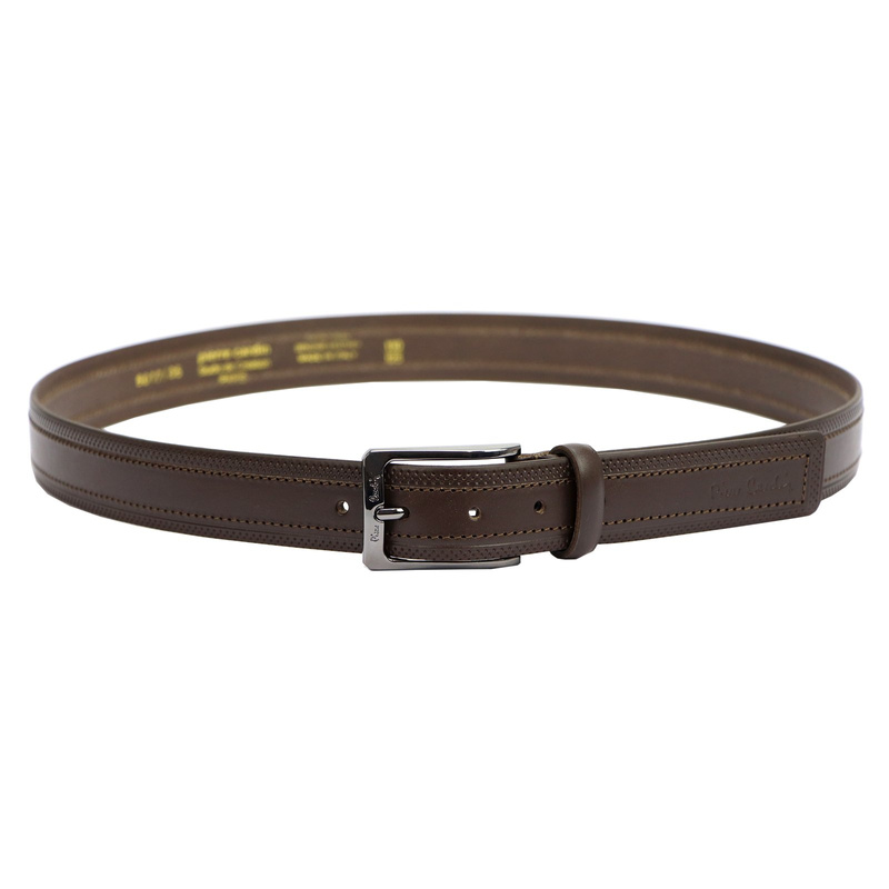 Pierre Cardin Męski Pasek do spodni Skóra naturalna Klasyczna Klamra