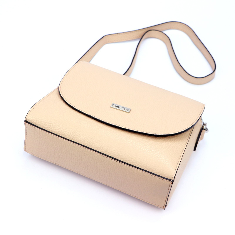 MiaMore skórzana damska listonoszka torebka przez ramię dwukomorowa stylowa