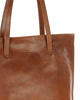 Duża torba shopperka biznesowa damska skórzana - MARCO MAZZINI brązowa
