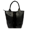 Vera Pelle shopperbag damska skóra naturalna wzór krokodyla duża torebka