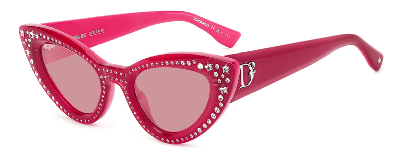 Okulary DSQUARED2 D20092NSMU1. Okulary przeciwsłoneczne, Kolor różowy. Kobieta.