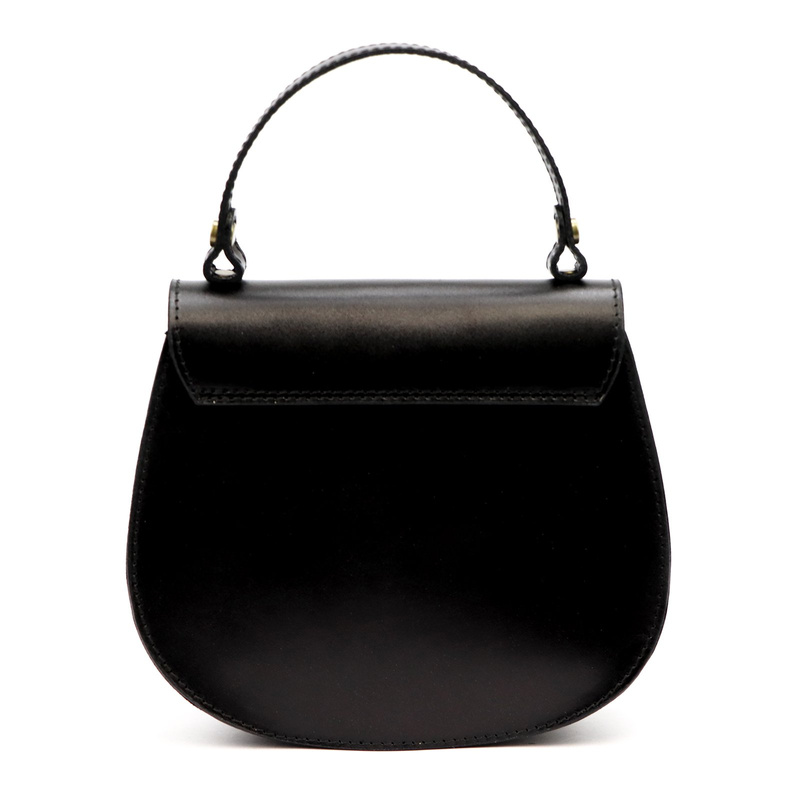 Zaokrąglona Listonoszka skórzana elegancka torebka na ramię Gregorio