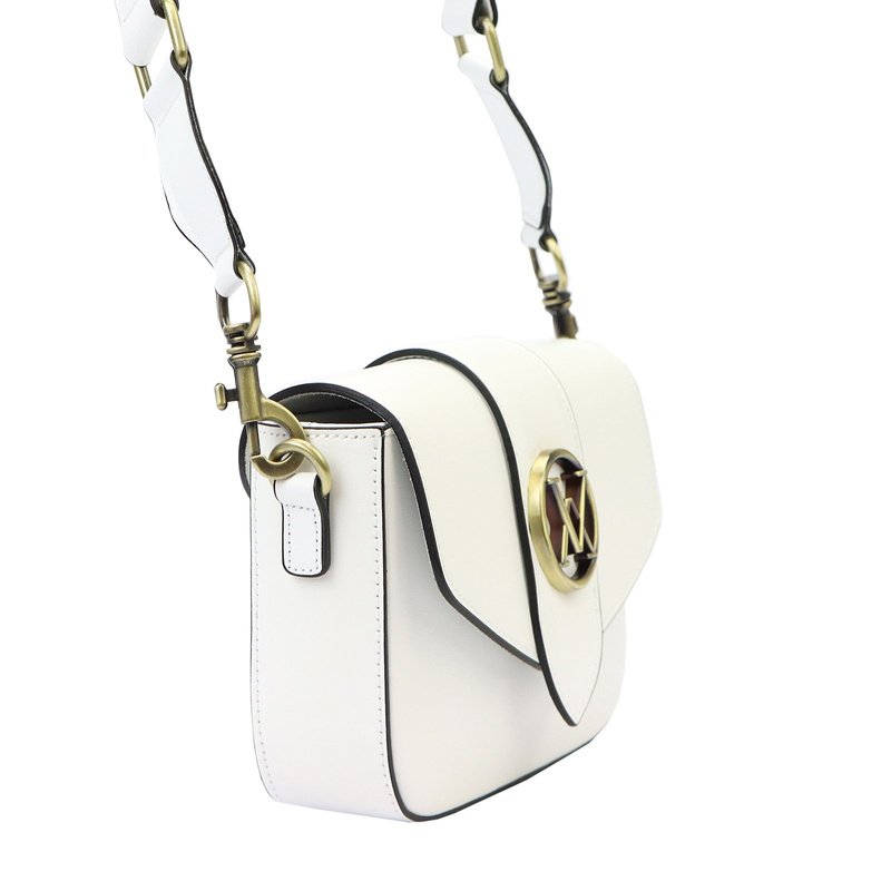 Luka damska listonoszka skóra naturalna torebka przez ramię z klapą