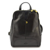 Florence Miejski Damski plecak skóra naturalna z kieszeniami na suwak