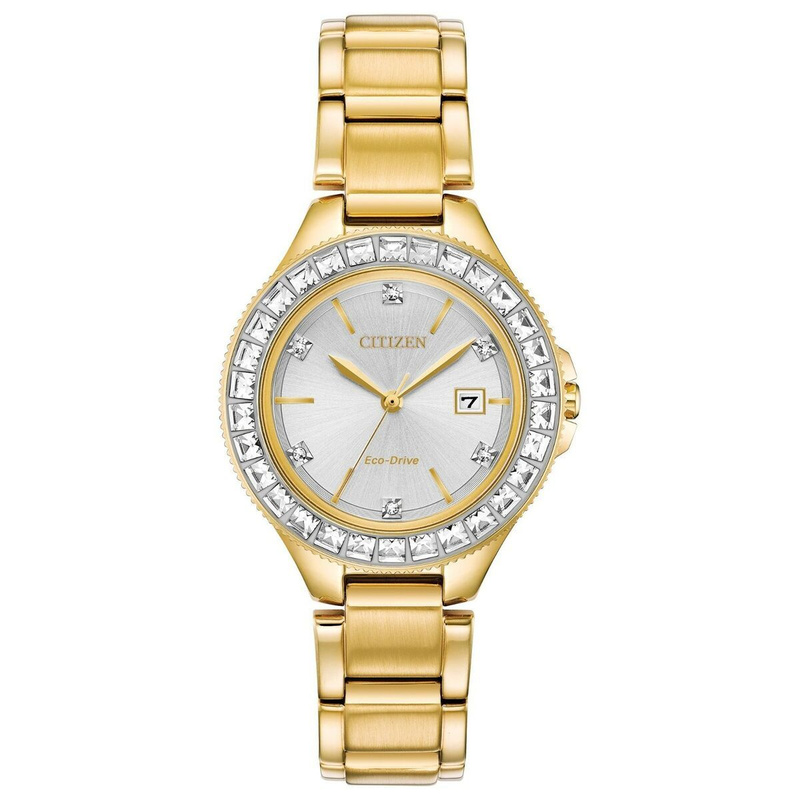 Zegarek CITIZEN FE1192-58A. Słoneczny, Kolor biały. Kobieta.