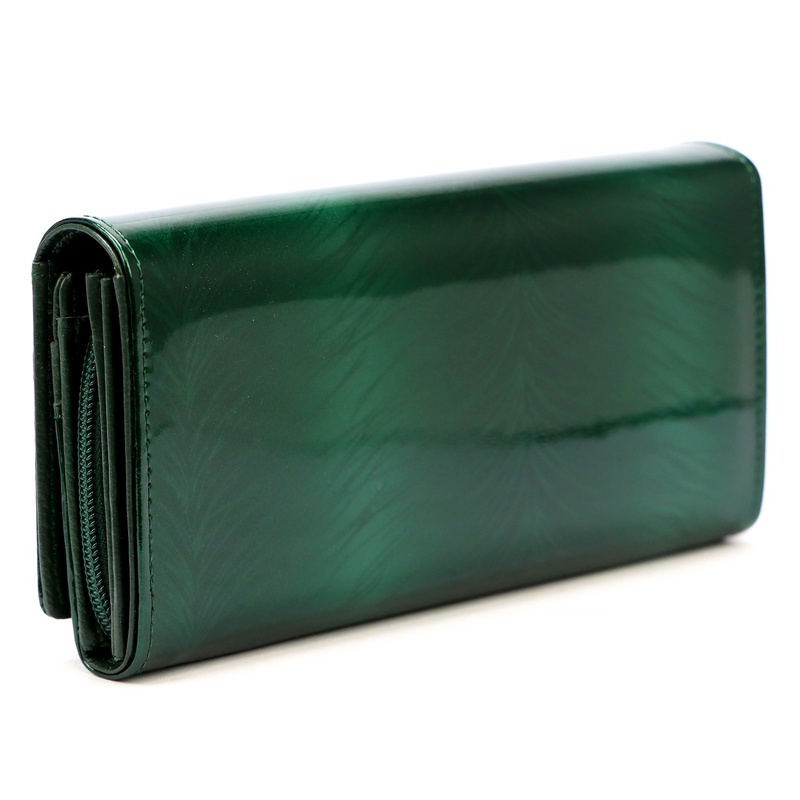 Gregorio damski portfel skóra naturalna podłużna klasyczna portmonetka