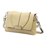 Skórzana damska listonoszka torebka przez ramię zamykana klapą Luka