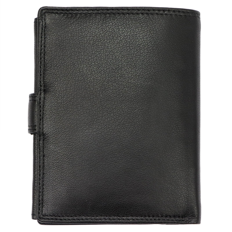 Money Kepper portfel pionowy męski skóra naturalna męski wzór system RFID