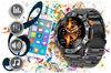 SMARTWATCH MĘSKI GRAVITY GT20-2 - AMOLED, DODATKOWY PASEK (sg024b)