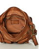 MARCO MAZZINI Skórzana torebka listonoszka z kieszeniami safari handmade bag camel