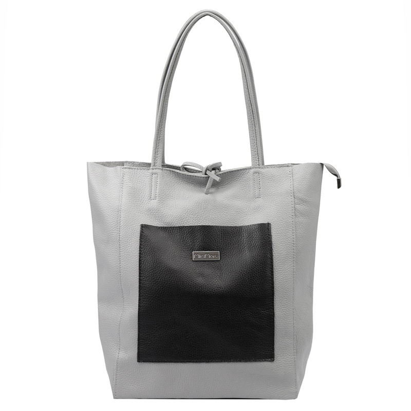 Shopperbag damska skórzana na ramię duża MiaMore