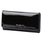 Duża Lakierowana portmonetka damska Pierre Cardin