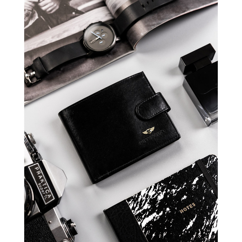 Skórzany męski portfel Peterson PTN N01L-VT