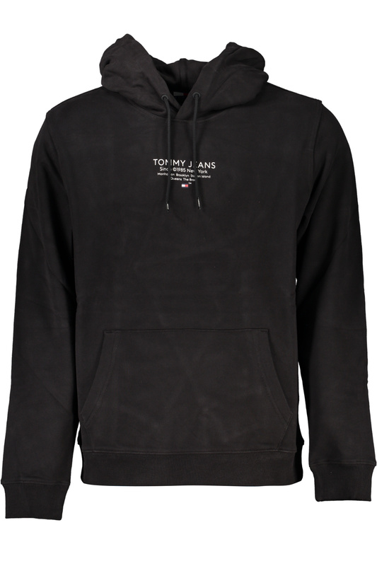 CZARNA BLUZA MĘSKA TOMMY HILFIGER BEZ ZAMKA