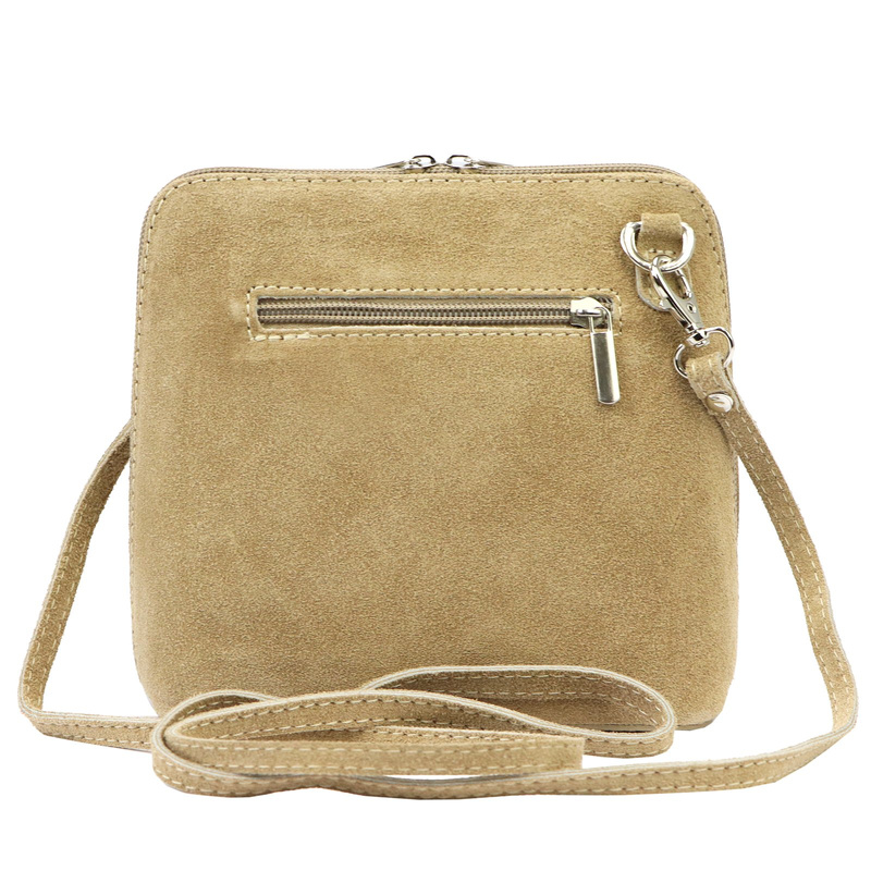 Barberinis Zamszowa skórzana mała damska listonoszka z organizerem na ramię