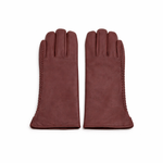 Rękawiczki damskie, skóra cielęca, ocieplane welurem.