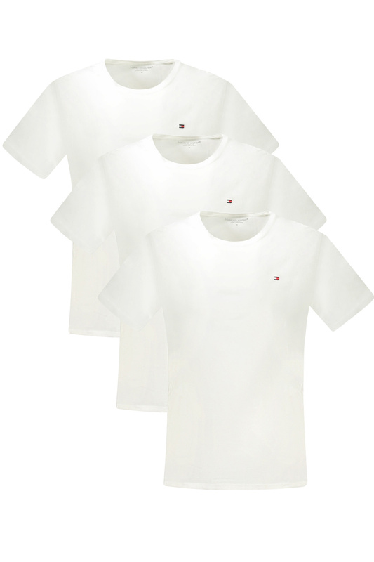 TOMMY HILFIGER KOSZULKA Z KR�TKIM R�KAWEM M�SKA BIA�A