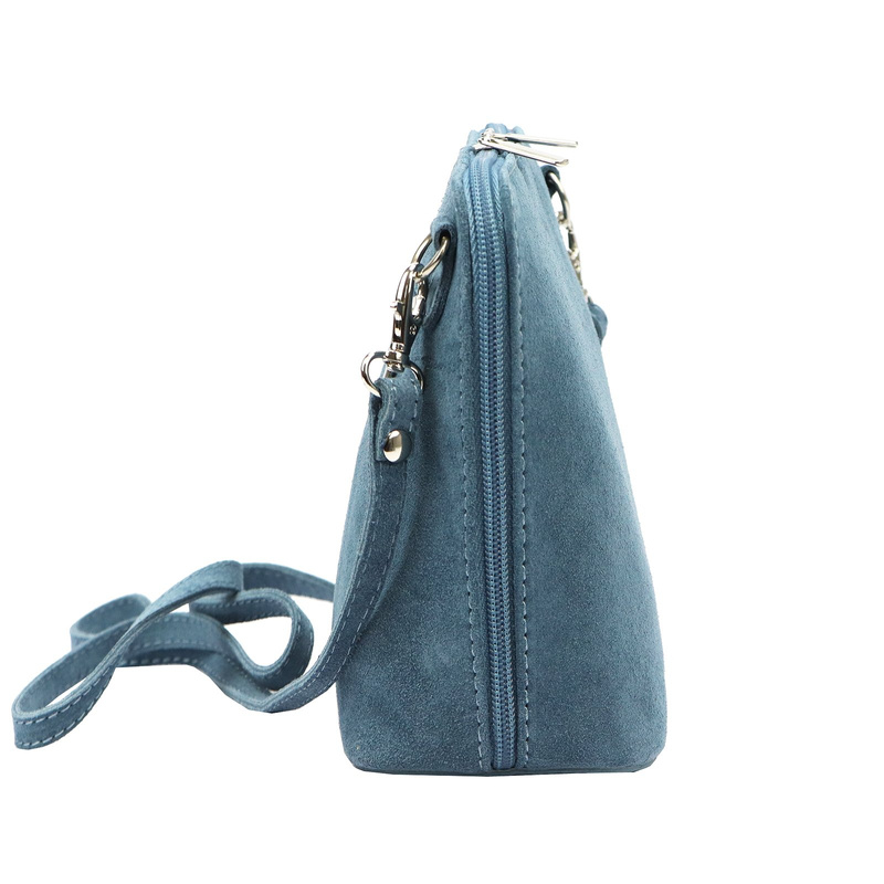 Barberinis Zamszowa skórzana mała damska listonoszka z organizerem na ramię