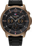Zegarek TOMMY HILFIGER 1710491. Kwarcowy, Kolor czarny. Mężczyzna.