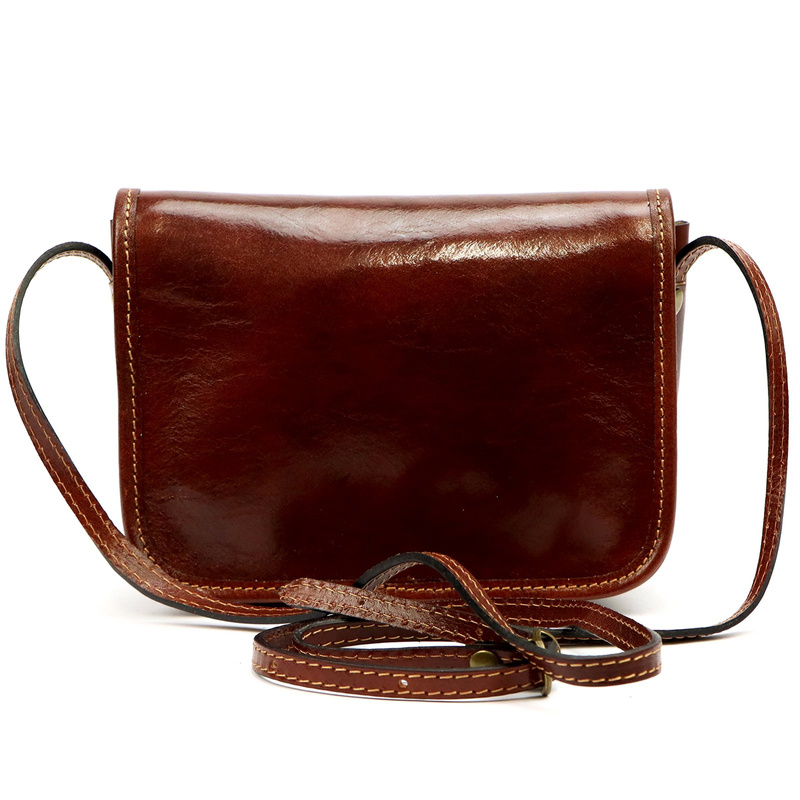 Florence listonoszka damska torebka na ramię skóra naturalna z kieszenią