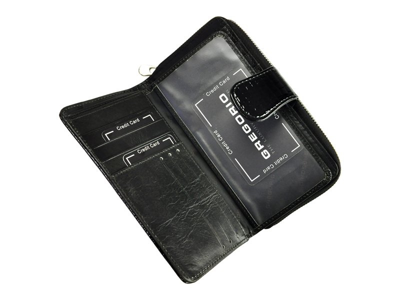 skóra naturalna + Damski portfel ze skóry ekologicznej Gregorio GL-116