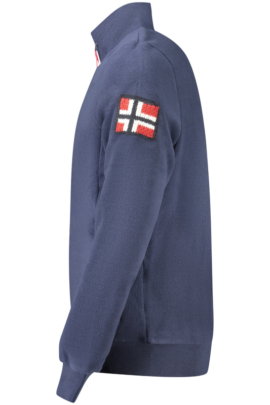 Norway 1963 MĘSKA NIEBIESKA BLUZA Z ROZPINANYM NA ZAMEK