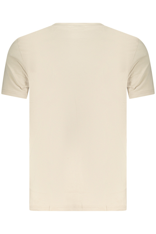 MĘSKA KOSZULKA Z KRÓTKIM RĘKAWEM BOSS BEŻOWA