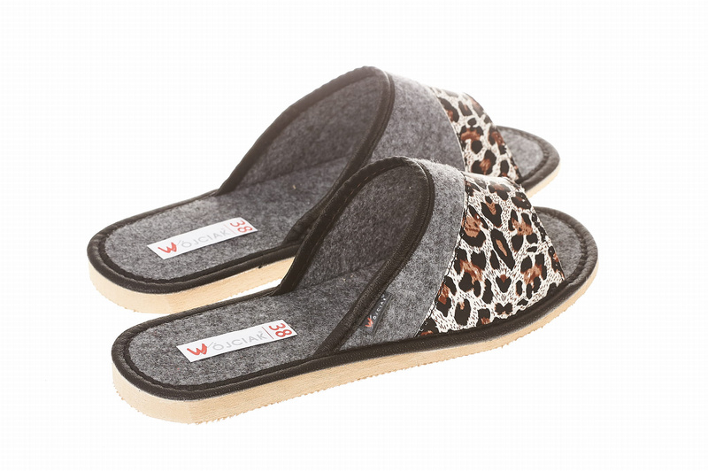 Wójciak Podhale damskie kapcie domowe laczki z otwartym palcem