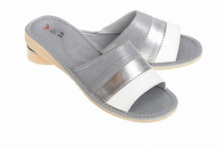 Wójciak Podhale damskie domowe kapcie skóra naturalna wygodne otwarty palec