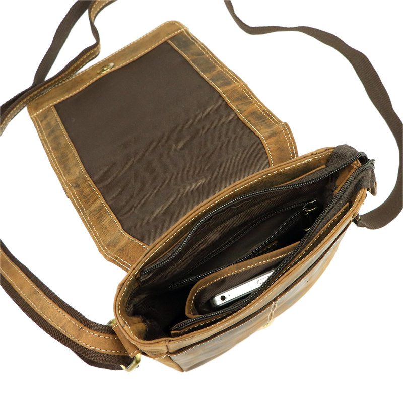 Saszetka męska z naturalnej skóry Nordee MSD-03 GM09