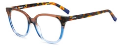 Okulary MISSONI MIS-0100-IPA. Okulary, Kolor niebieski brązowy. Kobieta.