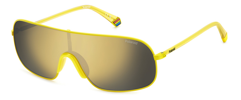 Okulary POLAROID PLD6222S40G. Okulary przeciwsłoneczne, Kolor żółty. Unisex.