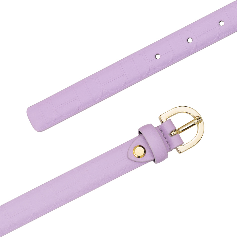 DUDU Damski skórzany pasek Skinny Waist Belt, Made in Italy, H 20mm, do sukienek, spodni jeansowych, ze złotą klamrą