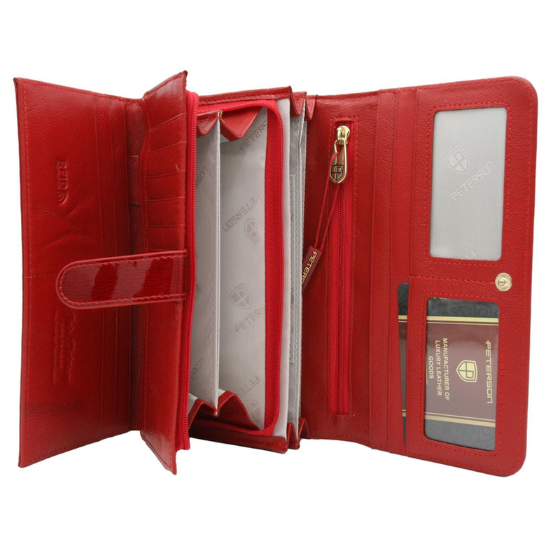 Skórzany damski portfel Peterson PTN 421077-SH-1