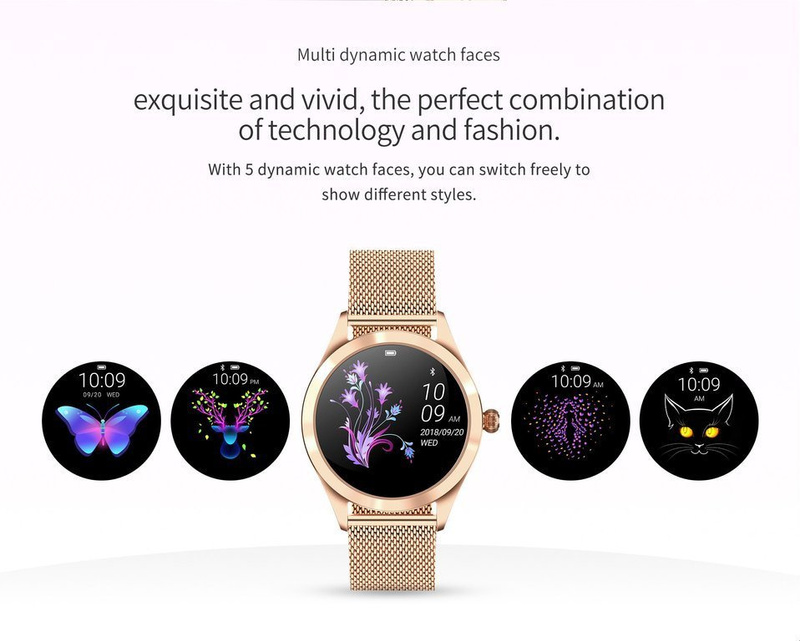SMARTWATCH DAMSKI G. Rossi G.RSWBF1-4D2-2 rosegold/black (sg001f) + DODATKOWY PASEK