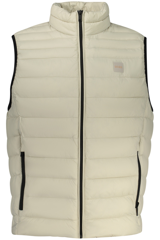 MĘSKA BEŻOWA KURTKA BEZ RĘKAWÓW BOSS