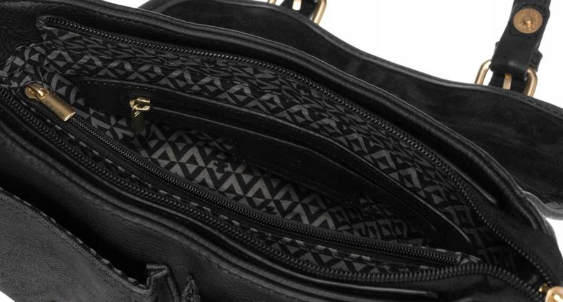 Listonoszka ze skóry ekologicznej z klapką — LuluCastagnette