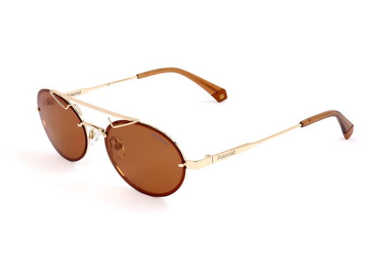Okulary POLAROID PLD6094-S-01Q. Okulary przeciwsłoneczne, Kolor brązowy złoty. Unisex.