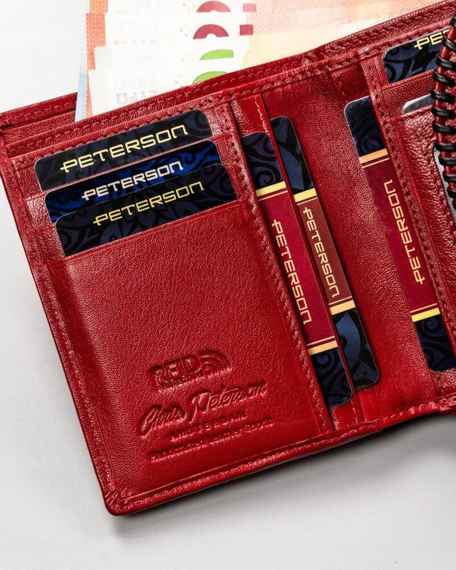 Skórzany damski portfel Peterson PTN KA-21