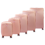 Leonardo da Vinci zestaw 5 walizek podróżnych na kółkach twarde ABS