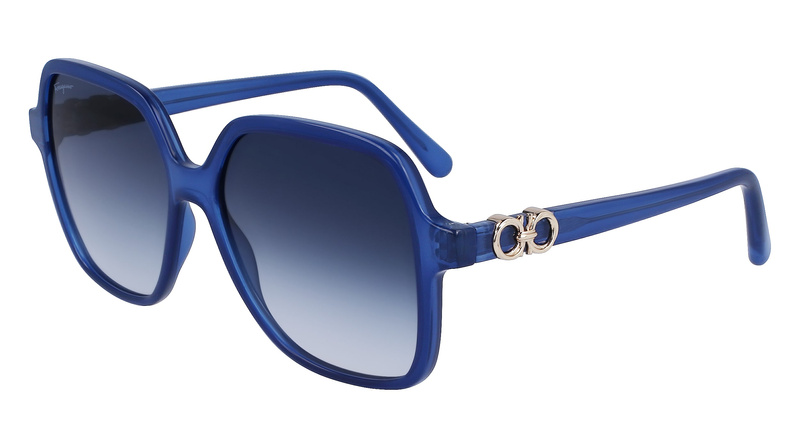 Okulary FERRAGAMO SF1083S571542. Okulary przeciwsłoneczne, Kolor niebieski. Kobieta.