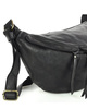 Uniwersalna torebka nerka półksiężyc crossbody runway - skóra naturalna Marco Mazzini czarny
