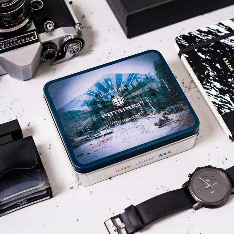 Skórzany męski portfel Peterson PTN 348 2-1-1