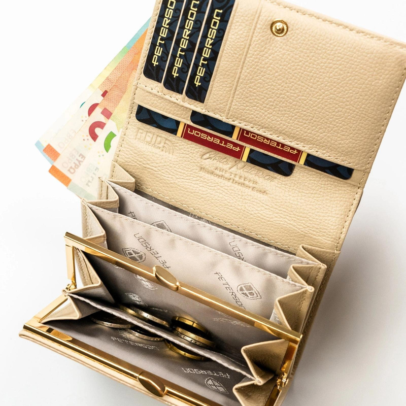 Skórzany damski portfel Peterson PTN PS445-MLF