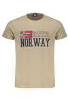 Norway 1963 BEŻOWA MĘSKA KOSZULKA Z KRÓTKIM RĘKAWEM