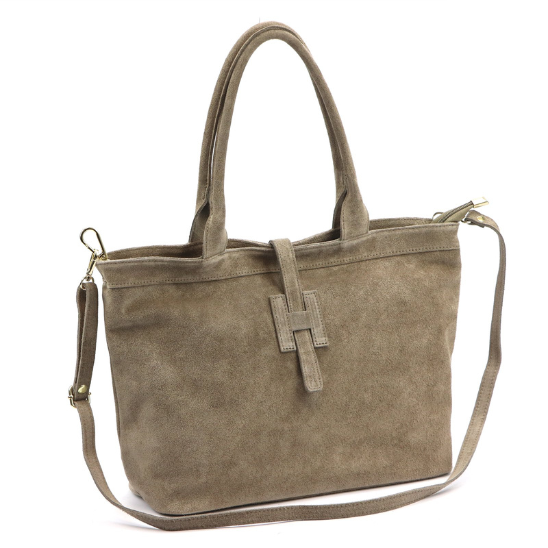 skóra zamsz Damski torebki skórzane Luka 25-007 2w1