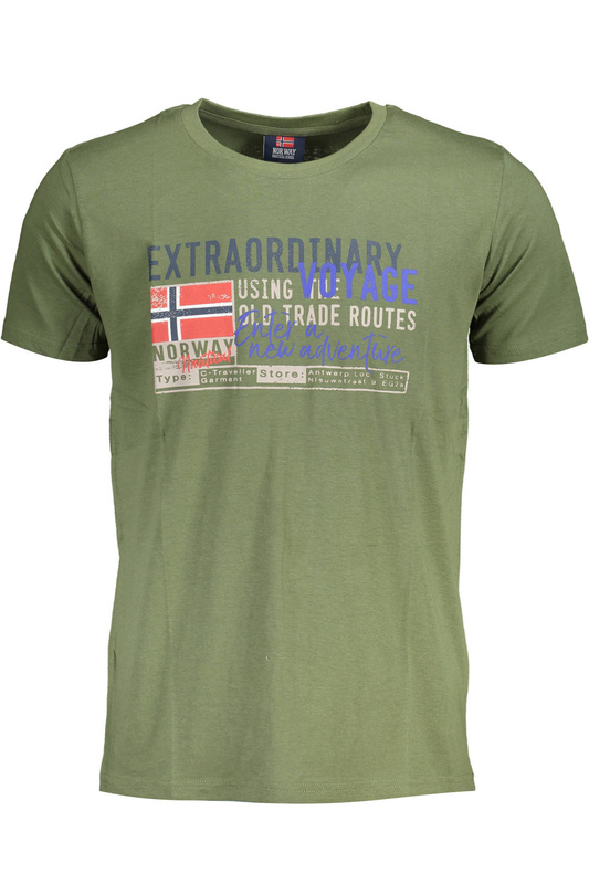 NORWEGIA 1963 T-SHIRT MĘSKI Z KRÓTKIM RĘKAWEM ZIELONY