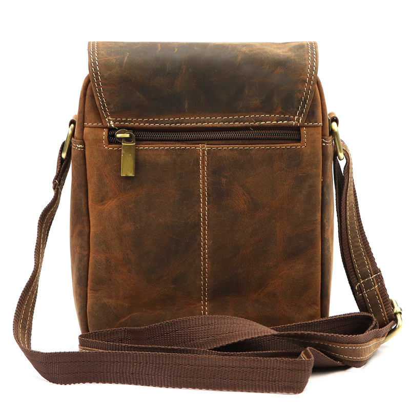 Nordee męska saszetka skóra naturalna torba miejska na ramię z kieszeniami