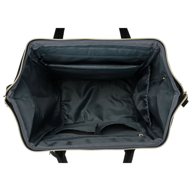 Materiałowy plecak męski Peterson PTN ALFA BLACK