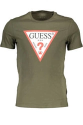 GUESS JEANS MĘSKI T-SHIRT Z KRÓTKIM RĘKAWEM ZIELONY